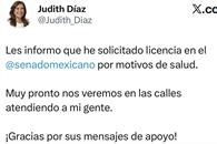 Pide licencia como senadora; argumenta temas de salud