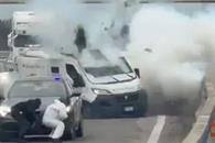 Frustran robo a auto blindado en Italia