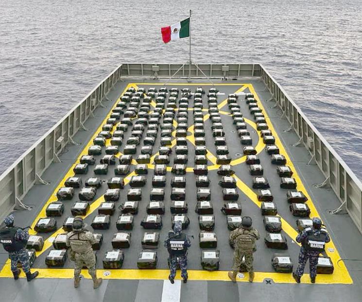 Incautan toneladas de droga en el Pac&iacute;fico