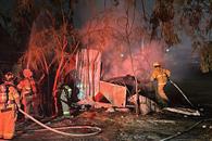 Arde vulcanizadora en San Nicolás Arde vulcanizadora en San Nicolás