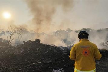 Alarma incendio en Santa Catarina