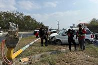 Deja volcadura dos lesionados en Santiago Deja volcadura dos lesionados en Santiago