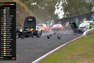 Se registra aparatoso accidente en 12 Horas de Bathrust