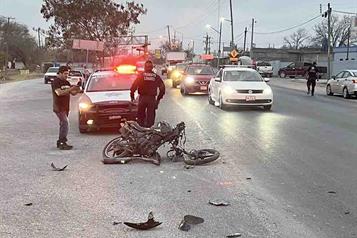 Muere motociclista tras choque