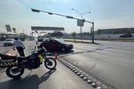 Reubican retorno vial en Santa Catarina