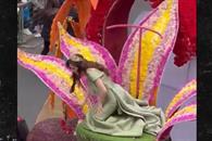 Se desmaya F&aacute;tima Bosch en desfile de Ecuador