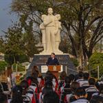 Conmemoran en Apodaca natalicio de Mois&eacute;s S&aacute;enz