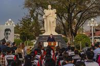 Conmemoran en Apodaca natalicio de Mois&eacute;s S&aacute;enz
