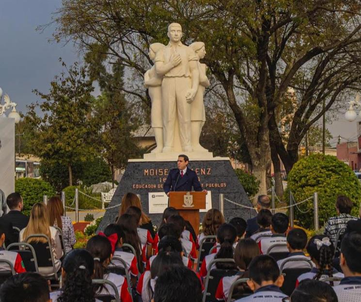 Conmemoran en Apodaca natalicio de Moisés Sáenz Conmemoran en Apodaca natalicio de Moisés Sáenz
