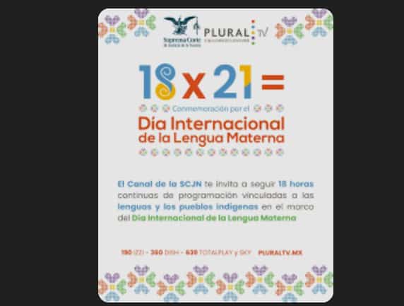 Canal de la Corte dedicar&aacute; transmisi&oacute;n al D&iacute;a de la Lengua Materna