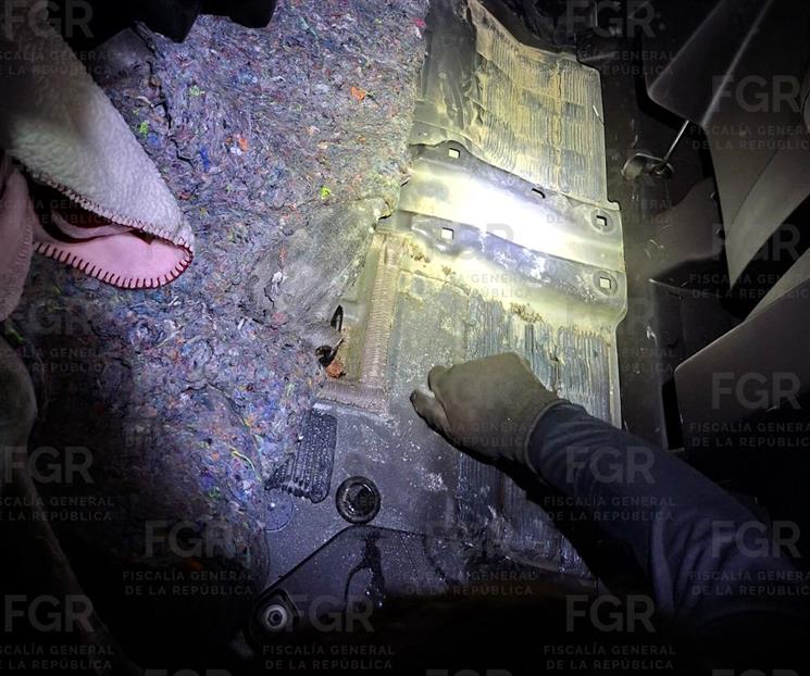 Cae mujer por transportar droga