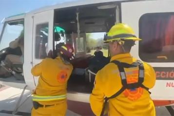 Alarma incendio forestal en Santiago