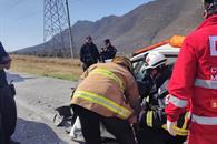 Deja choque entre auto y tr&aacute;iler un muerto en Garc&iacute;a