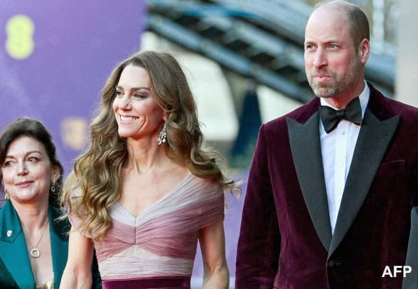 Reaparecen Pr&iacute;ncipe William y Kate Middleton en los Premios BAFTA