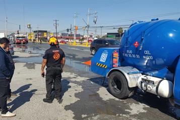 Alarma fuga de gas en pipa