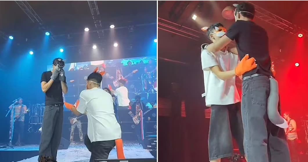 Pareja de Therians se compromete durante concierto en Argentina