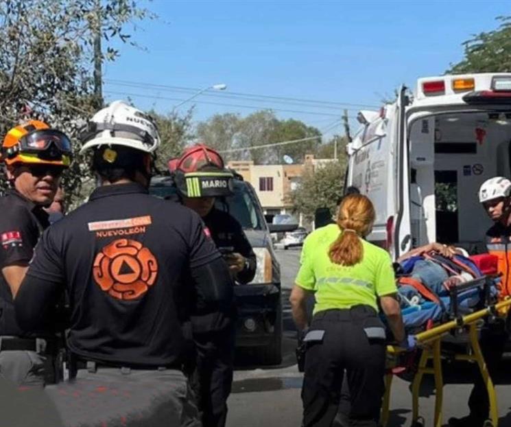 Sufre ca&iacute;da y sale herido