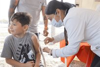 Va a escuelas vacunaci&oacute;n contra el sarampi&oacute;n