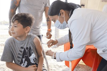 Va a escuelas vacunaci&oacute;n contra el sarampi&oacute;n