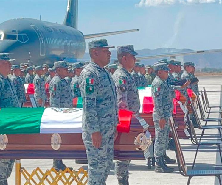 Despiden Fuerzas Armadas a los soldados ca&iacute;dos