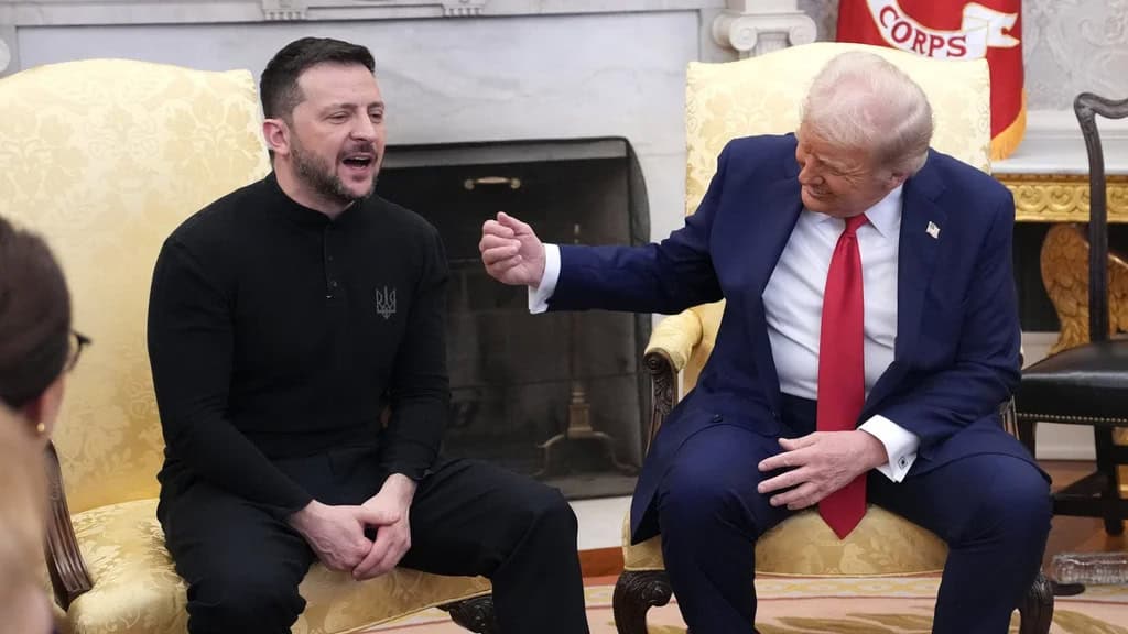 Conversan Trump y Zelenski antes de diálogo en Ginebra Conversan Trump y Zelenski antes de diálogo en Ginebra