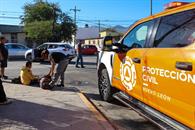 Choca moto contra auto Choca moto contra auto