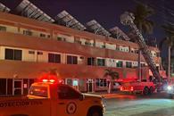 Incendio provoca evacuaci&oacute;n de un hotel en Los Mochis, Sinaloa