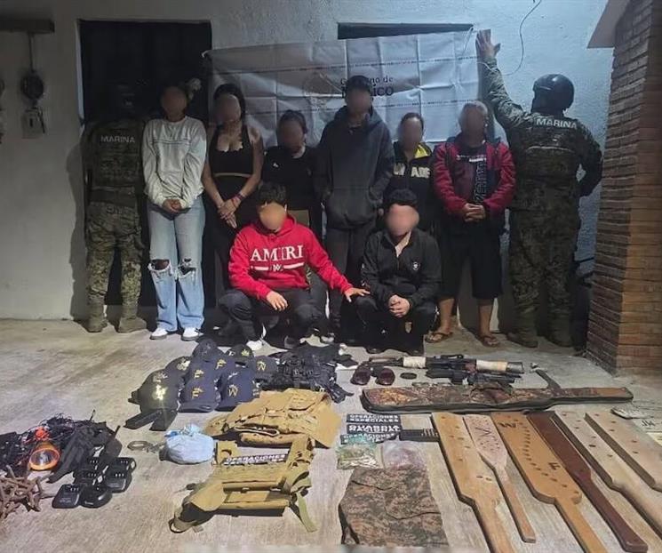 Caen nueve del C&aacute;rtel del Golfo; Marina detiene a ocho del CJNG