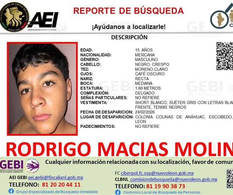 Localizan con vida a menor desaparecido