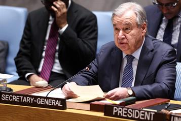 Condena Ant&oacute;nio Guterres la escalada militar en Oriente Medio