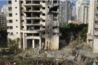 El centro de Tel Aviv entre los escombros tras explosiones El centro de Tel Aviv entre los escombros tras explosiones