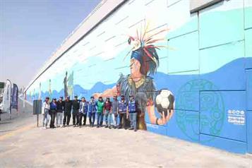 Inaugura SN segundo mural mundialista