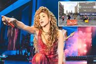 Se alistan fan&aacute;ticos para ver a Shakira en el Z&oacute;calo