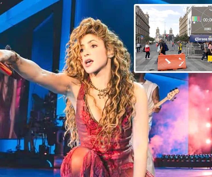 Se alistan fan&aacute;ticos para ver a Shakira en el Z&oacute;calo