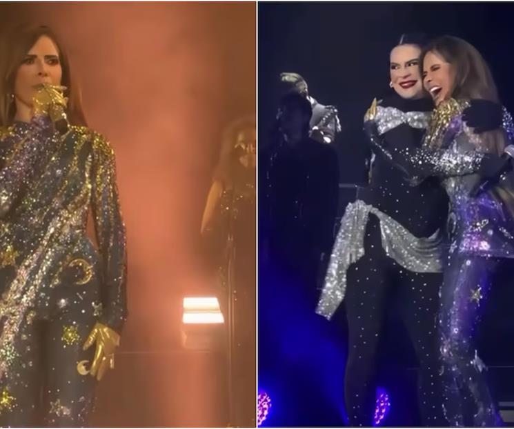 Gloria Trevi y Mar&iacute;a Raquenel se reencuentran en el escenario