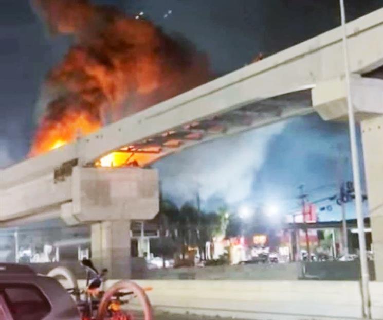 Se registra explosi&oacute;n e incendio en obras de la L6 del Metro