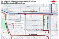 Habr&aacute; restricciones viales hoy en Gonzalitos por trabajos de la CFE