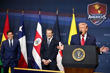 Tilda presidente cubano de neocolonial cumbre de Trump