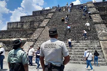 Turistas dicen sentirse seguros en Teotihuac&aacute;n