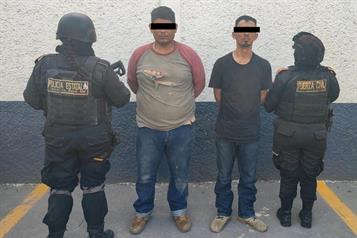 Detienen a sujetos con ponchallantas y balas