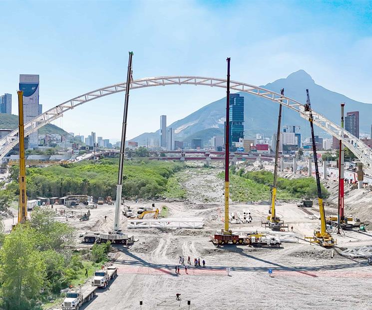 Registra un 75 % de avance nuevo puente sobre el r&iacute;o