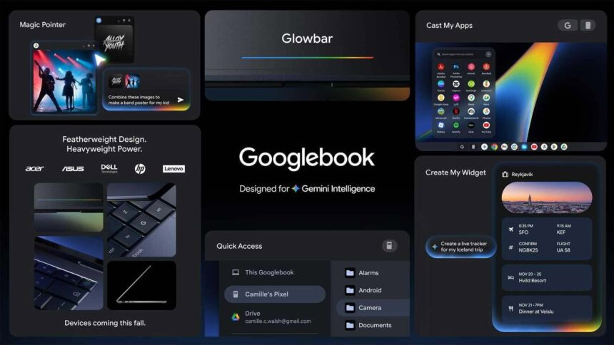 Google anuncia Googlebook, el sucesor del Chromebook con mucha IA