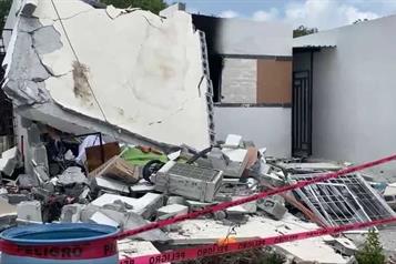 Colapsa vivienda en Cadereyta