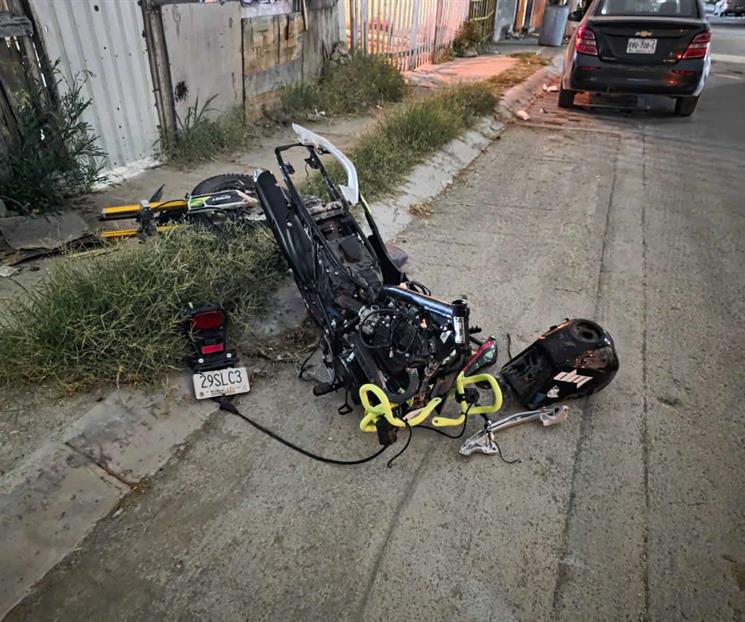 Desmantela moto robada