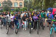 Realizan caravana ciclista por la movilidad sustentable