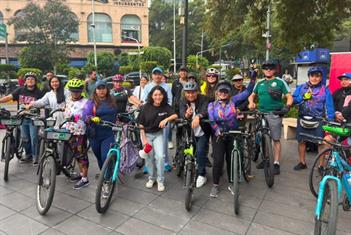 Realizan caravana ciclista por la movilidad sustentable