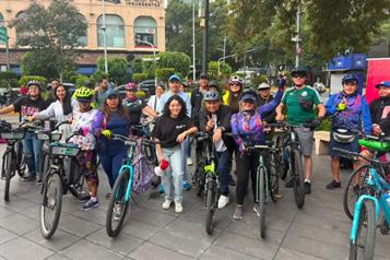 Realizan caravana ciclista por la movilidad sustentable