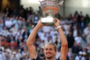Se corona Zverev campe&oacute;n de Roland Garros