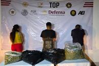 Arrestan a tres con 12 kilos de droga