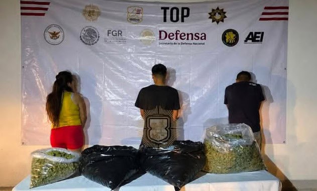 Arrestan a tres con 12 kilos de droga Arrestan a tres con 12 kilos de droga